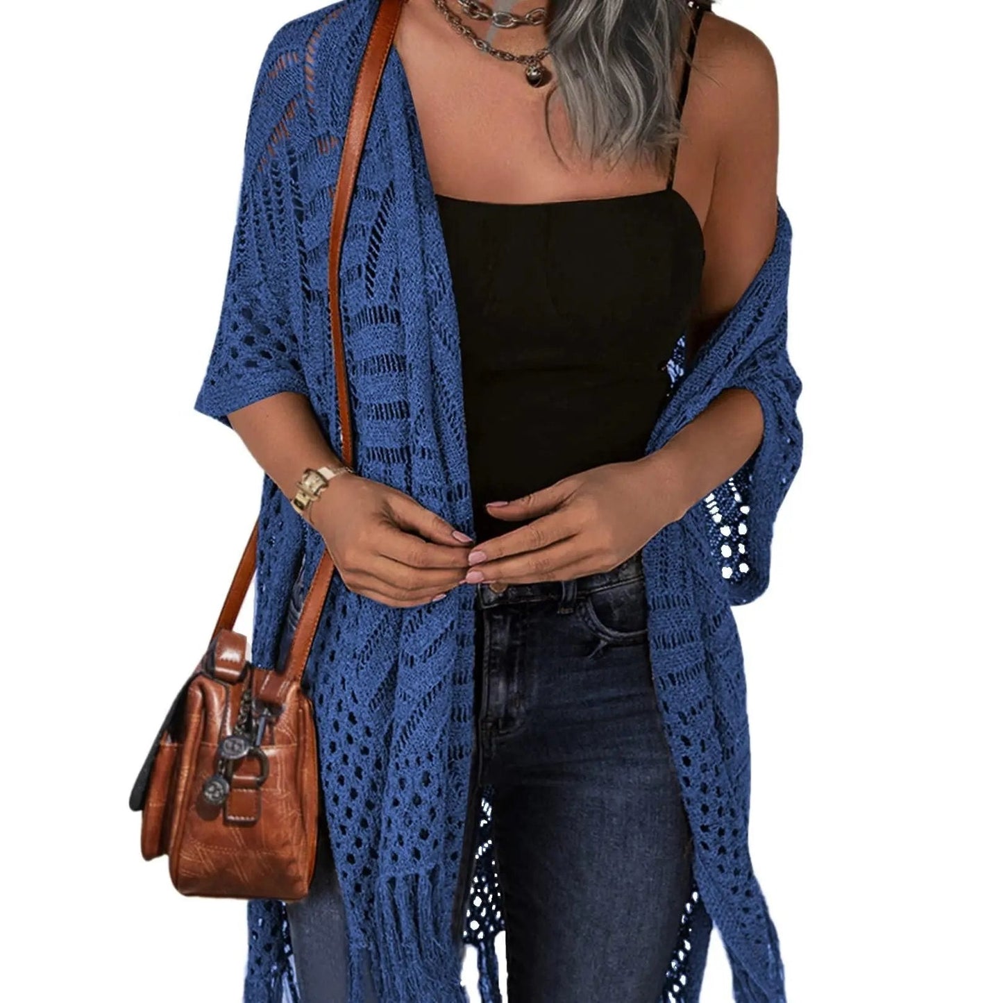 🔥Limited Time 49% Off✨Womens Knit Cardigan Oversized Open Front Outwear