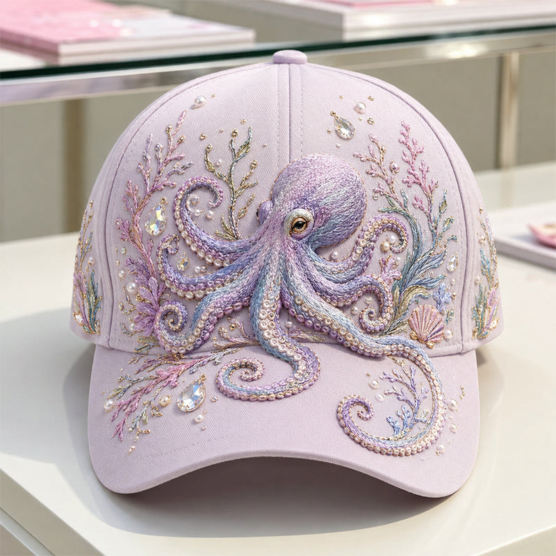 🔥 Last Day 49% OFF – 🌊 3D Ocean Creatures Embroidery Cap (📦Buy 2 Free Shipping)
