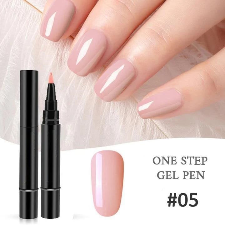 💅 Limited Time Buy 1 Get 1 Free! ✨One Step Nail Gel Pen🎨Free handheld mini UV nail lamp💡