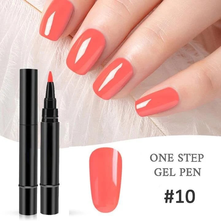 💅 Limited Time Buy 1 Get 1 Free! ✨One Step Nail Gel Pen🎨Free handheld mini UV nail lamp💡