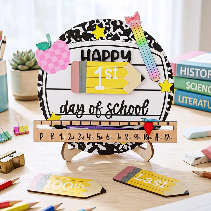 📚Reusable Back-to-School Milestone Board – Kids' Growth Photo Prop