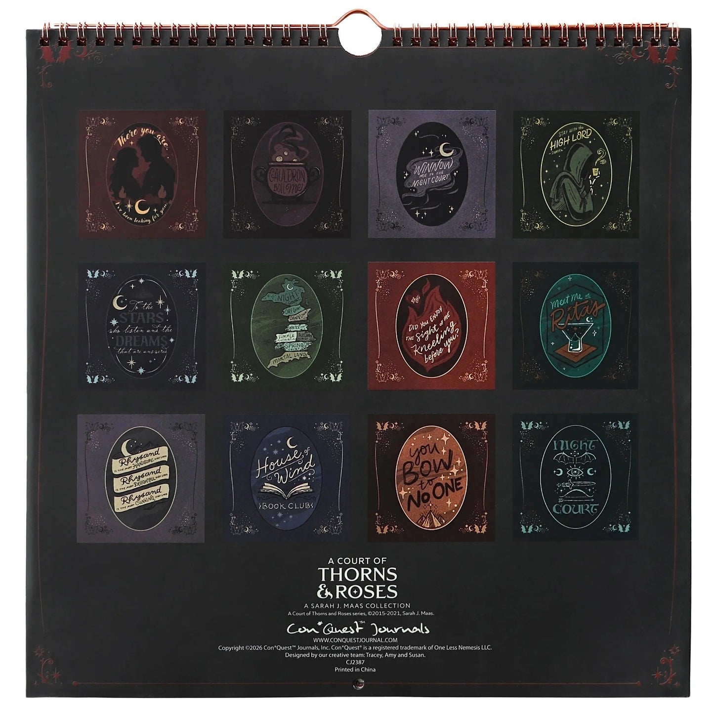 🌙 A Court of Thorns and Roses: Velaris 2027 Weekly Planner ✨ Officially Licensed Fantasy Organizer