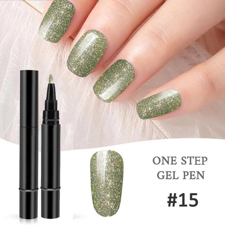 💅 Limited Time Buy 1 Get 1 Free! ✨One Step Nail Gel Pen🎨Free handheld mini UV nail lamp💡