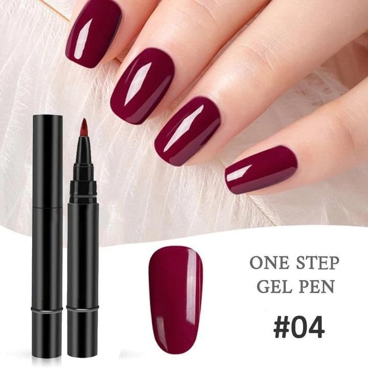 💅 Limited Time Buy 1 Get 1 Free! ✨One Step Nail Gel Pen🎨Free handheld mini UV nail lamp💡
