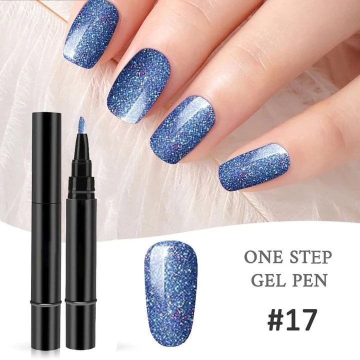 💅 Limited Time Buy 1 Get 1 Free! ✨One Step Nail Gel Pen🎨Free handheld mini UV nail lamp💡
