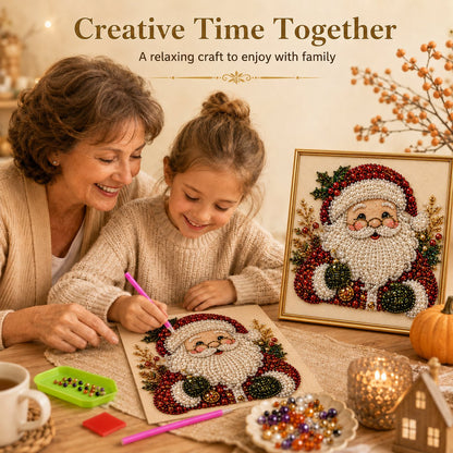 🎄LAST DAY 49% OFF – DIY Christmas Pearl Diamond Painting Art Kit With Frame
