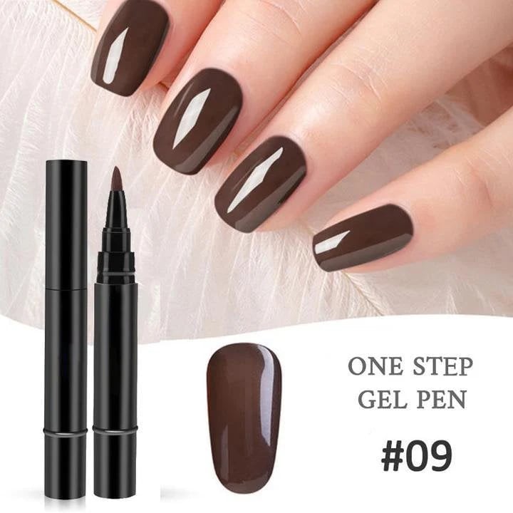 💅 Limited Time Buy 1 Get 1 Free! ✨One Step Nail Gel Pen🎨Free handheld mini UV nail lamp💡